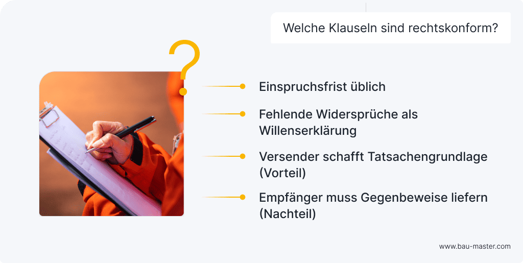 Nachgefragt Baurecht Klauseln