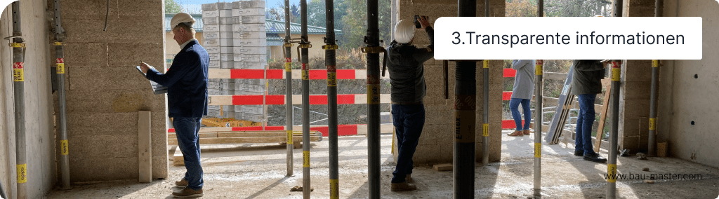 Lean Construction transparente Information