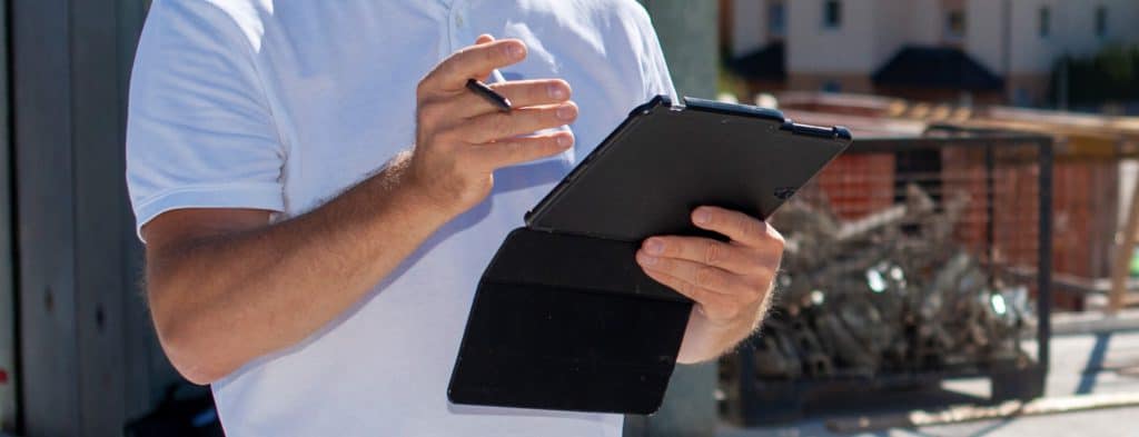 Baustellen Tablet Header