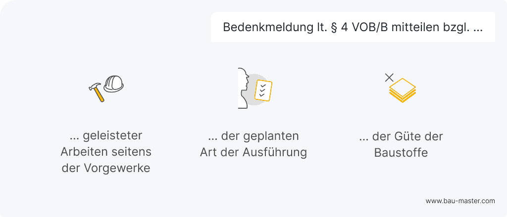 Bedenkenanmeldung gemäß VOB/B