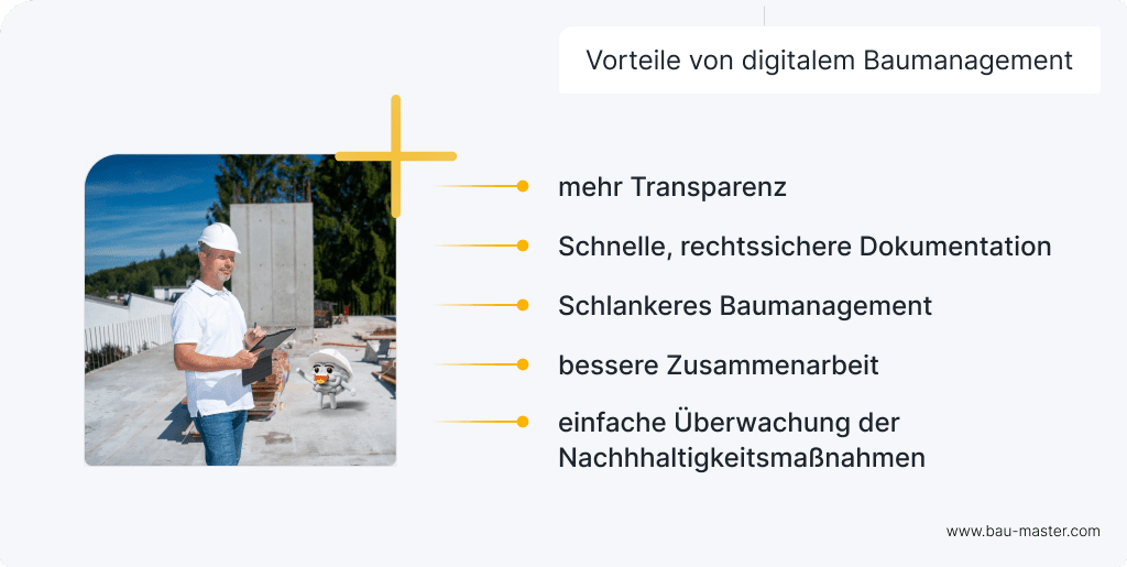 ESG Bau Vorteile digitales Baumanagement
