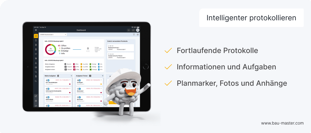 Baustellenprotokolle Vorteile
