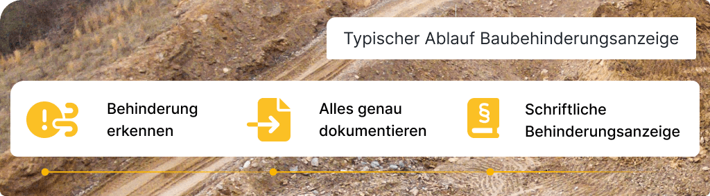 Behinderungsanzeige Ablauf