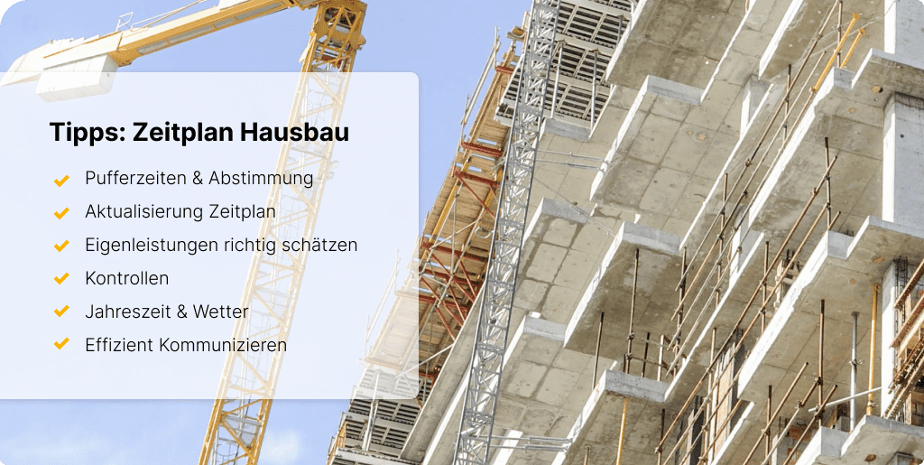 Hausbau Zeitplan Tipps Übersicht