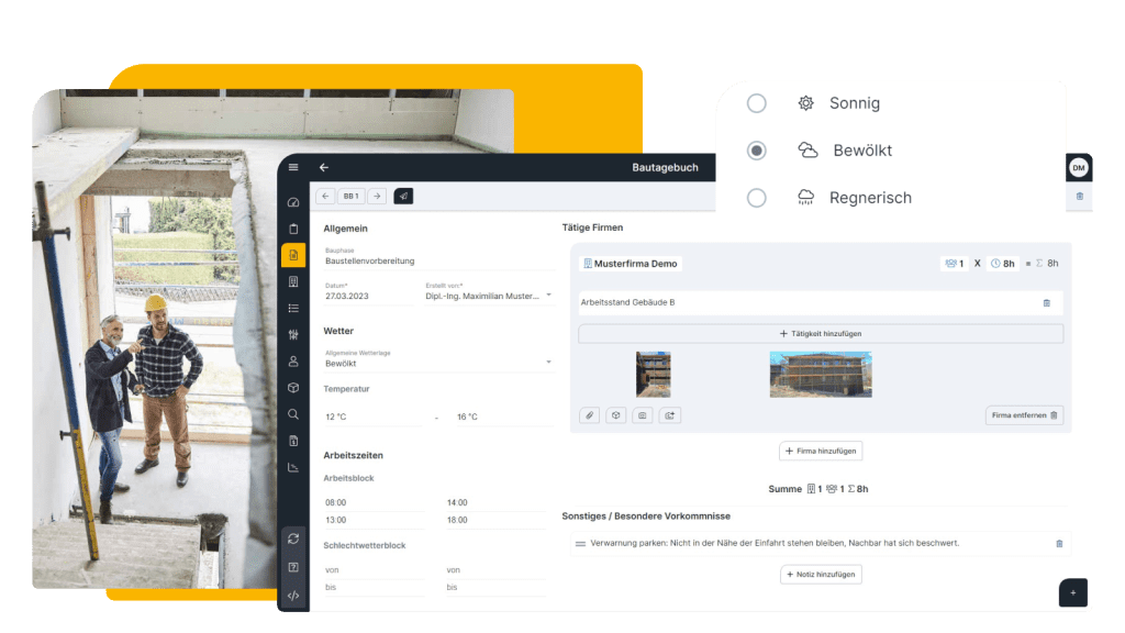 Digitales Baugedächtnis Bauberichte