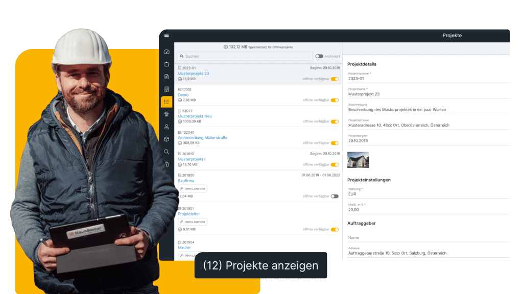 Digitales Baugedächtnis Projekte