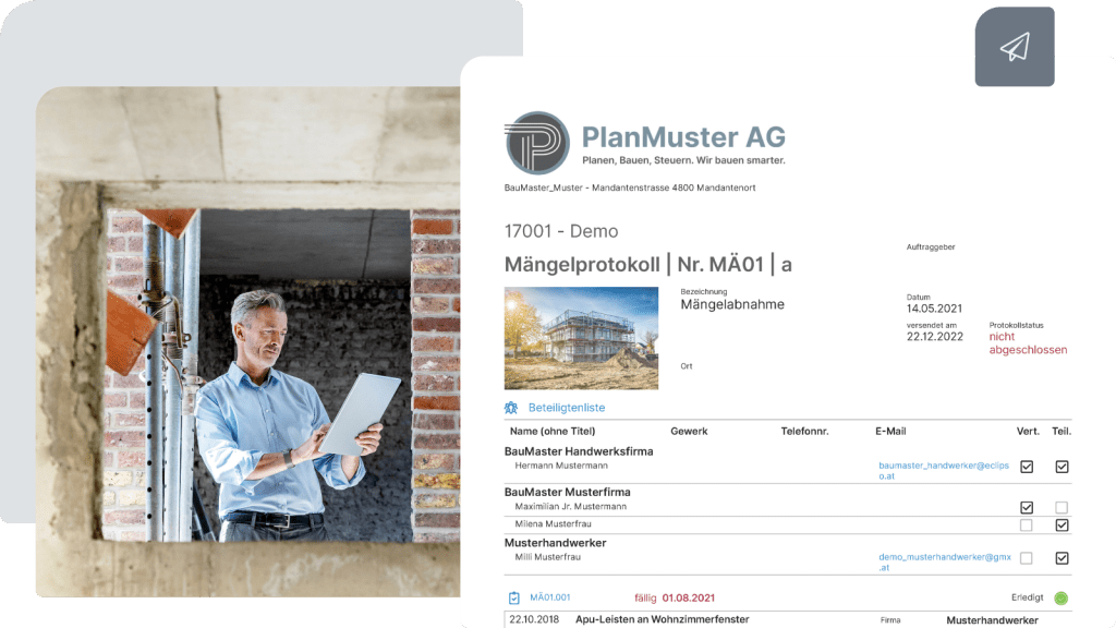 Baudokumentation App Screen2