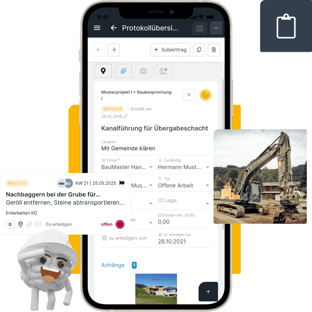 Bauprotokolle Header