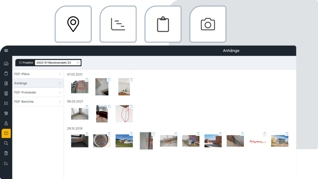 Bauüberwachung Software Screen3