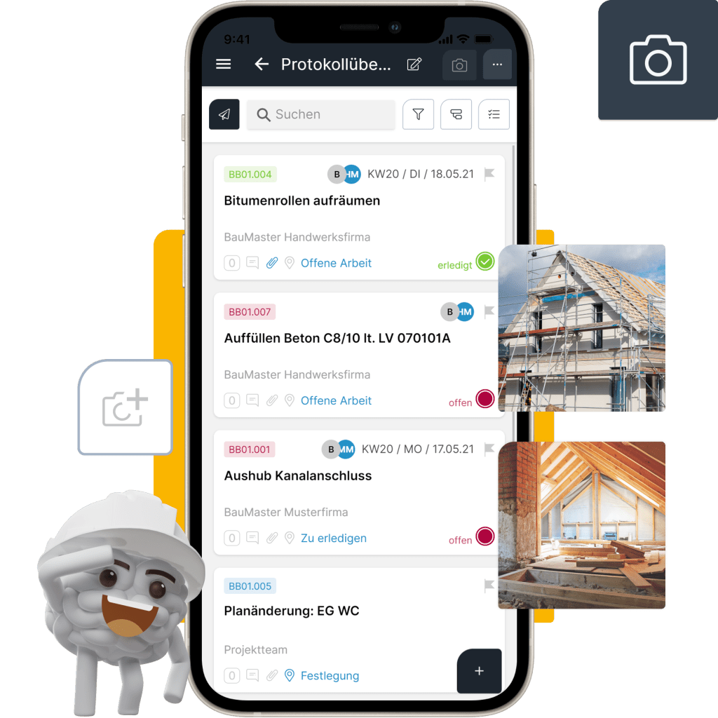 Bauüberwachung Software Header