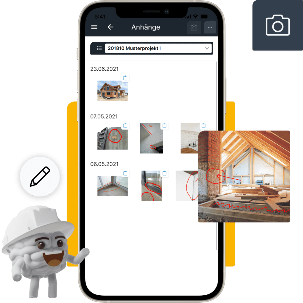 Fotodokumentation Baustelle Header