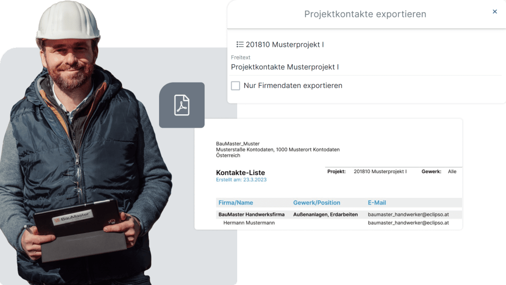 Kontaktverwaltung Screen2