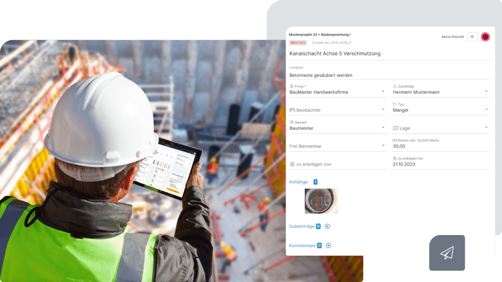 Mängelmanagement Screen2