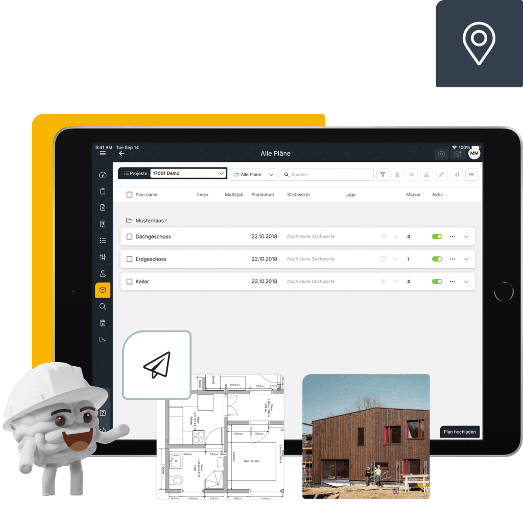 Planmanagement App Header