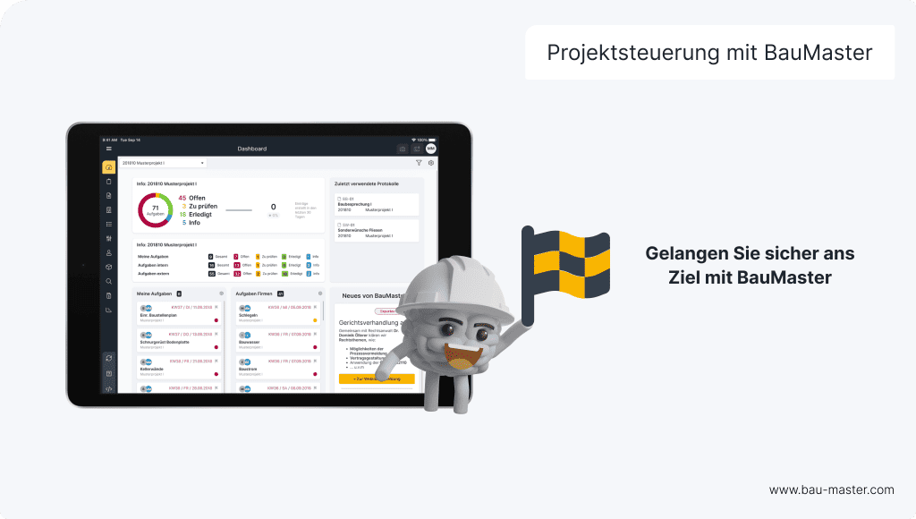 Projektsteuerung Bau mit BauMaster