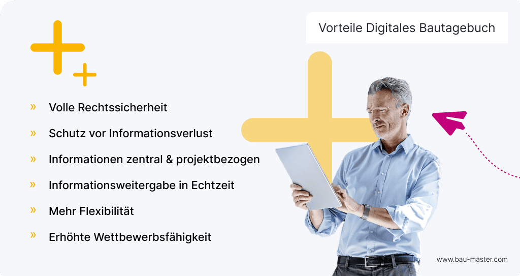 Digitales Bautagebuch Vorteile