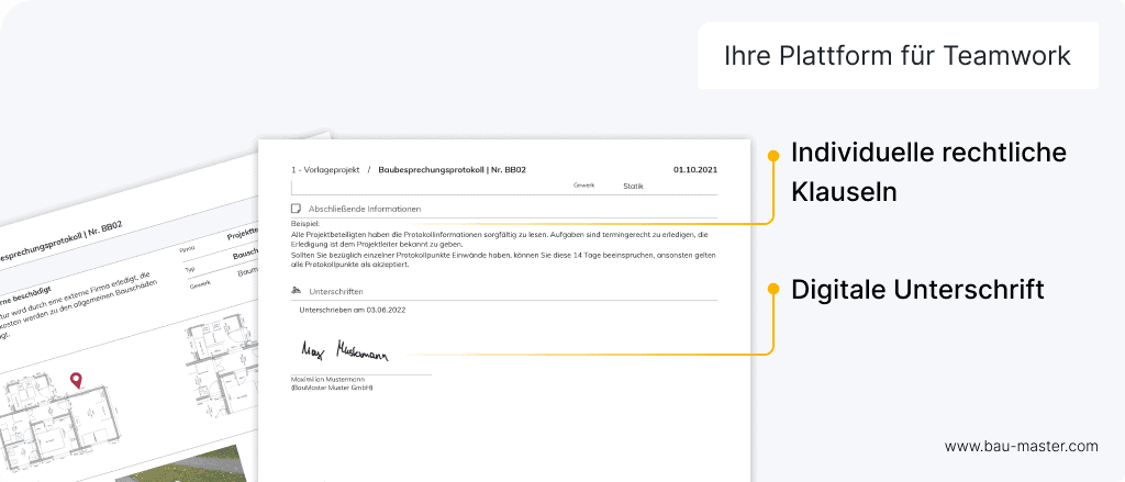 Nachgefragt Baurecht in BauMaster Protokoll