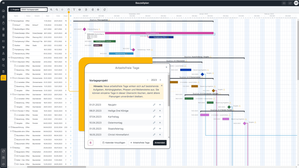 Bauleiter App Screen2
