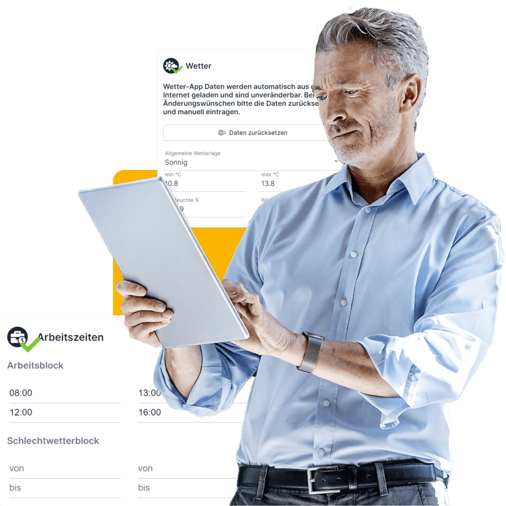 Bautagebuch für Architekten Header