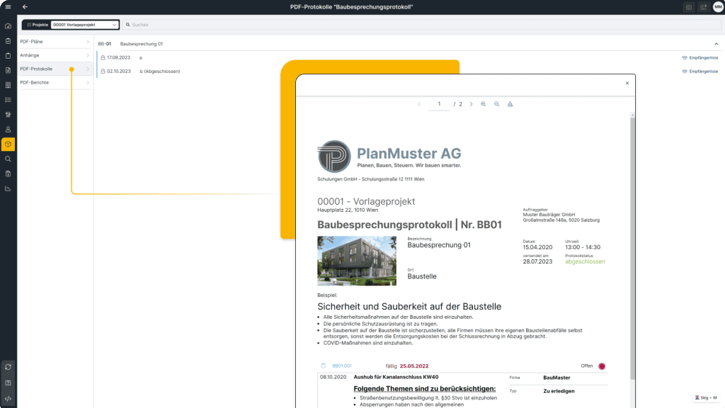 Bauträger Software Screen1