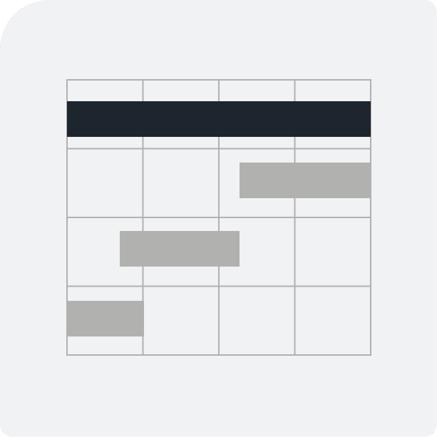 Bauzeitenplan erstellen Balken