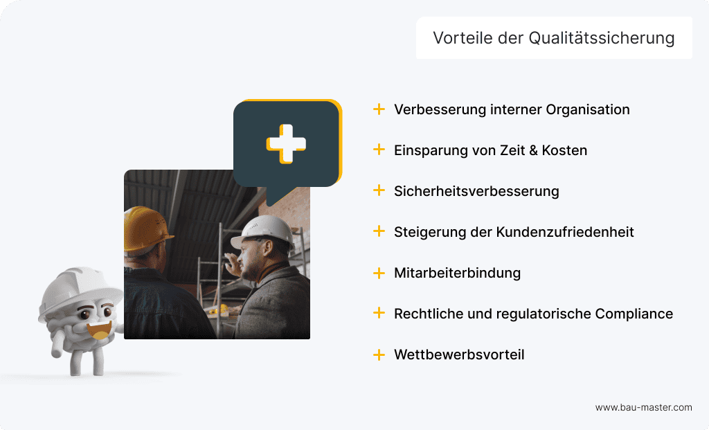 Qualitätsmanagement auf Baustellen Vorteile