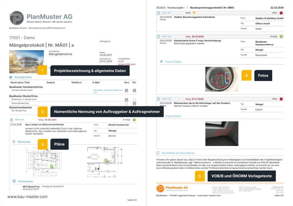 Baustellendokumentation Details