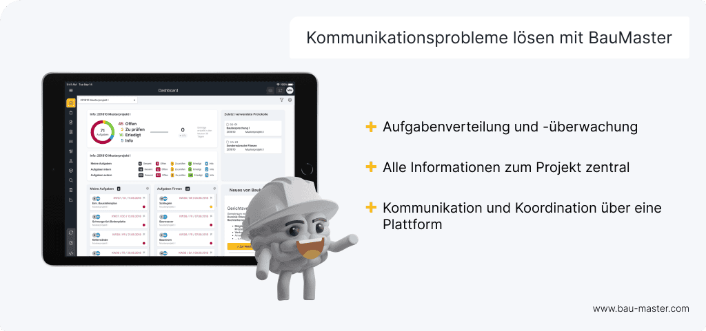 Kommunikation am Bau Lösung