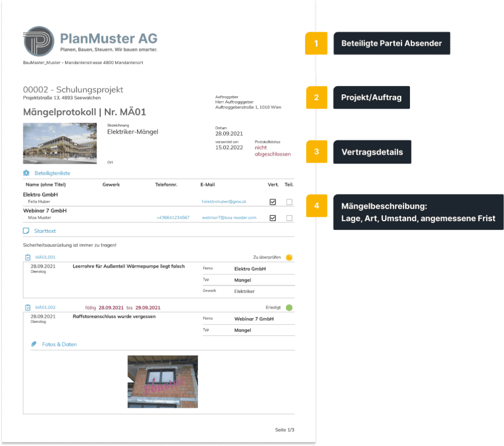 Mängelanzeige VOB Bestandteile1