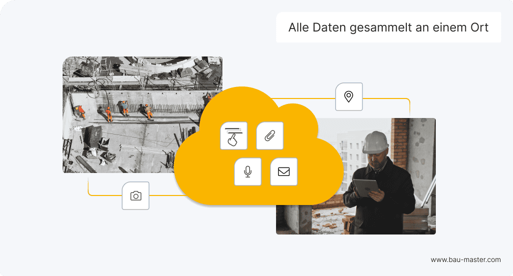 bauprojektmanagement daten gesammelt