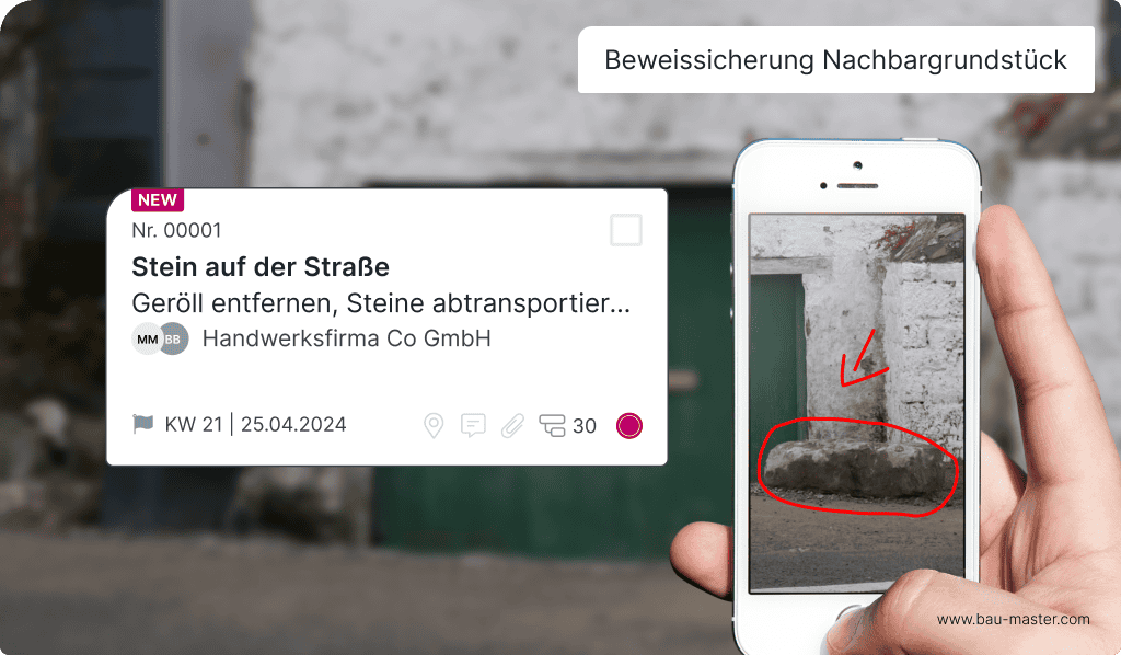 Beweissicherungsverfahren per Smartphone
