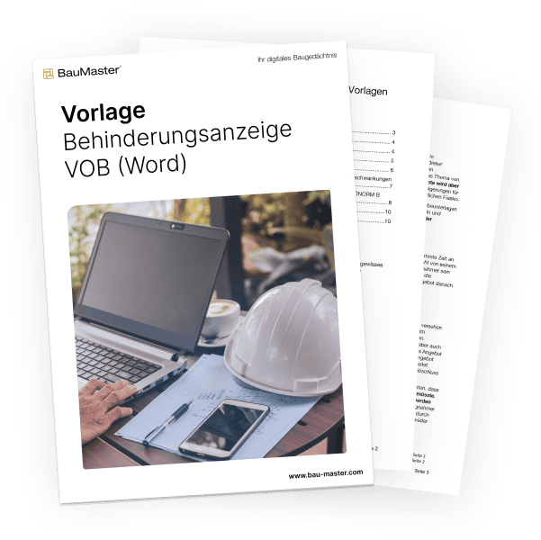 Bauhinderungsanzeige Vorschau