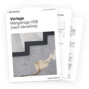Mängelrüge VOB nach Abnahme Vorschau