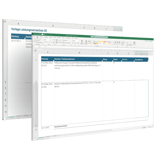 Leistungsverzeichnis Vorschau