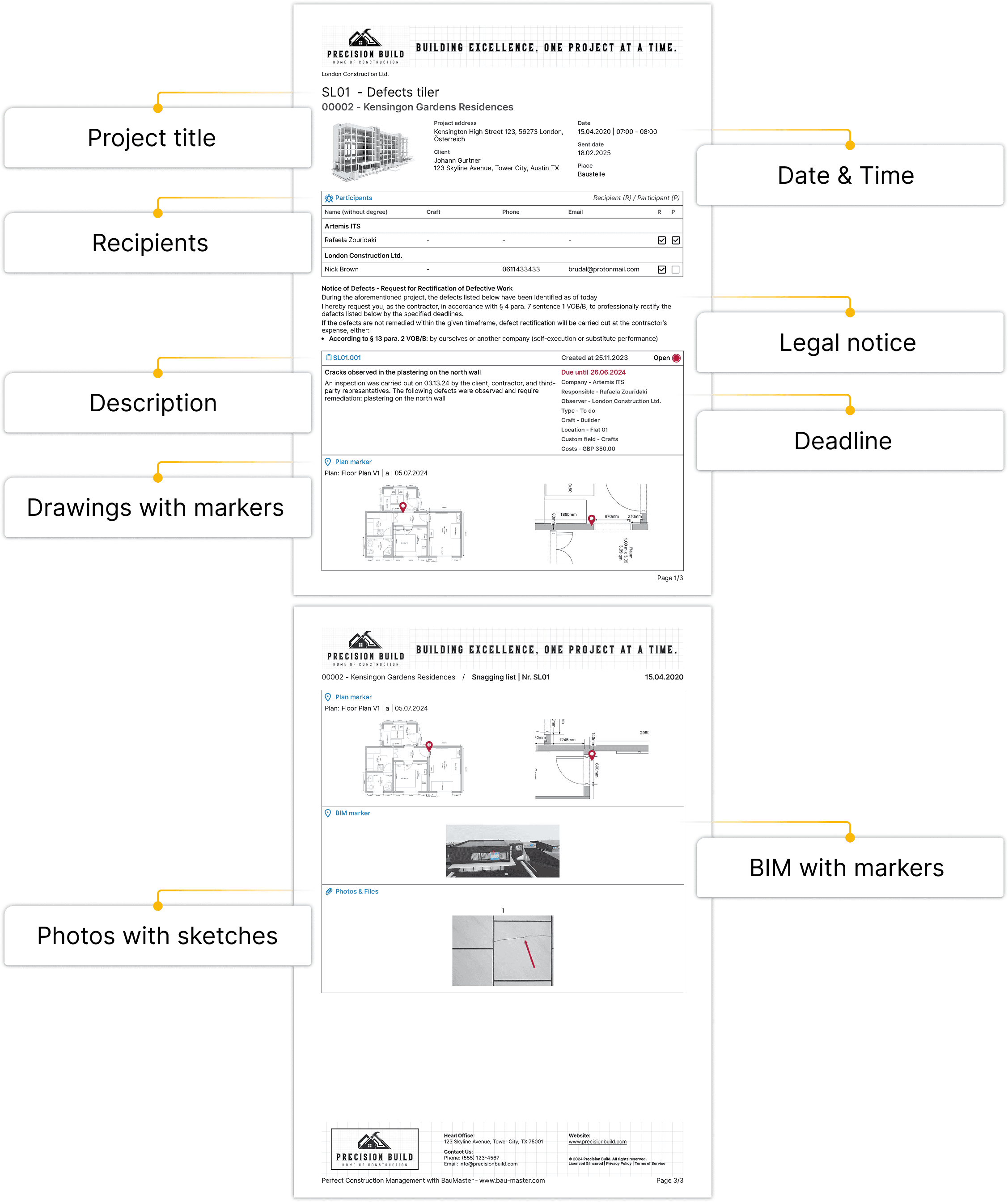 Bauprotokolle Vorlage