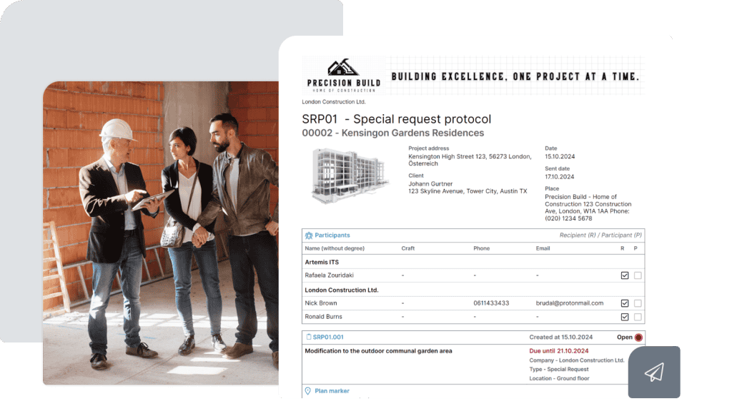 Change order management software - Screen 2