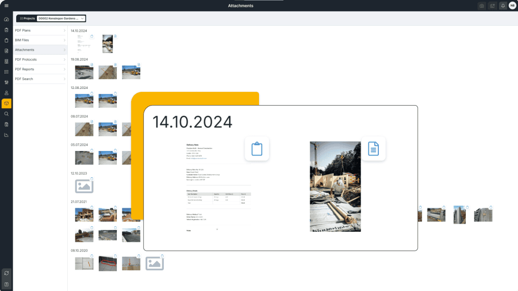 Civil Engineering Project Management Software Screen 2