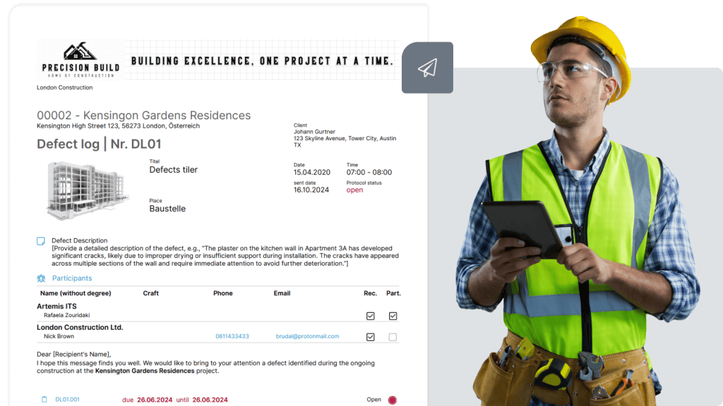 Construction daily log software - Screen 3