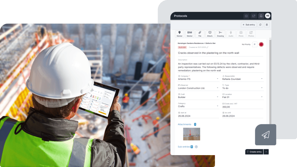 Construction defect management software - Screen 2