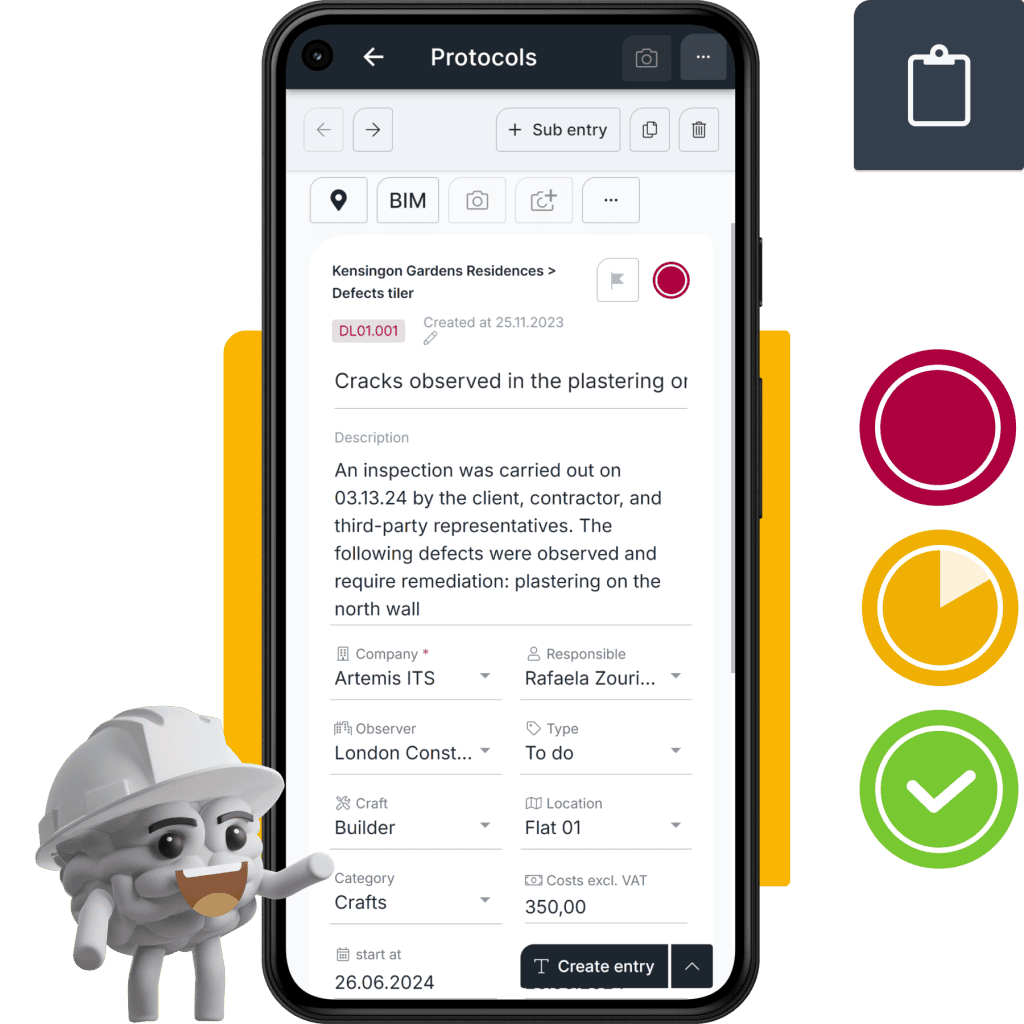 Sonstruction defect management software Header
