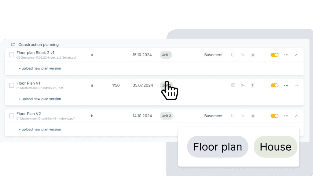 Construction drawing management software - Screen 2