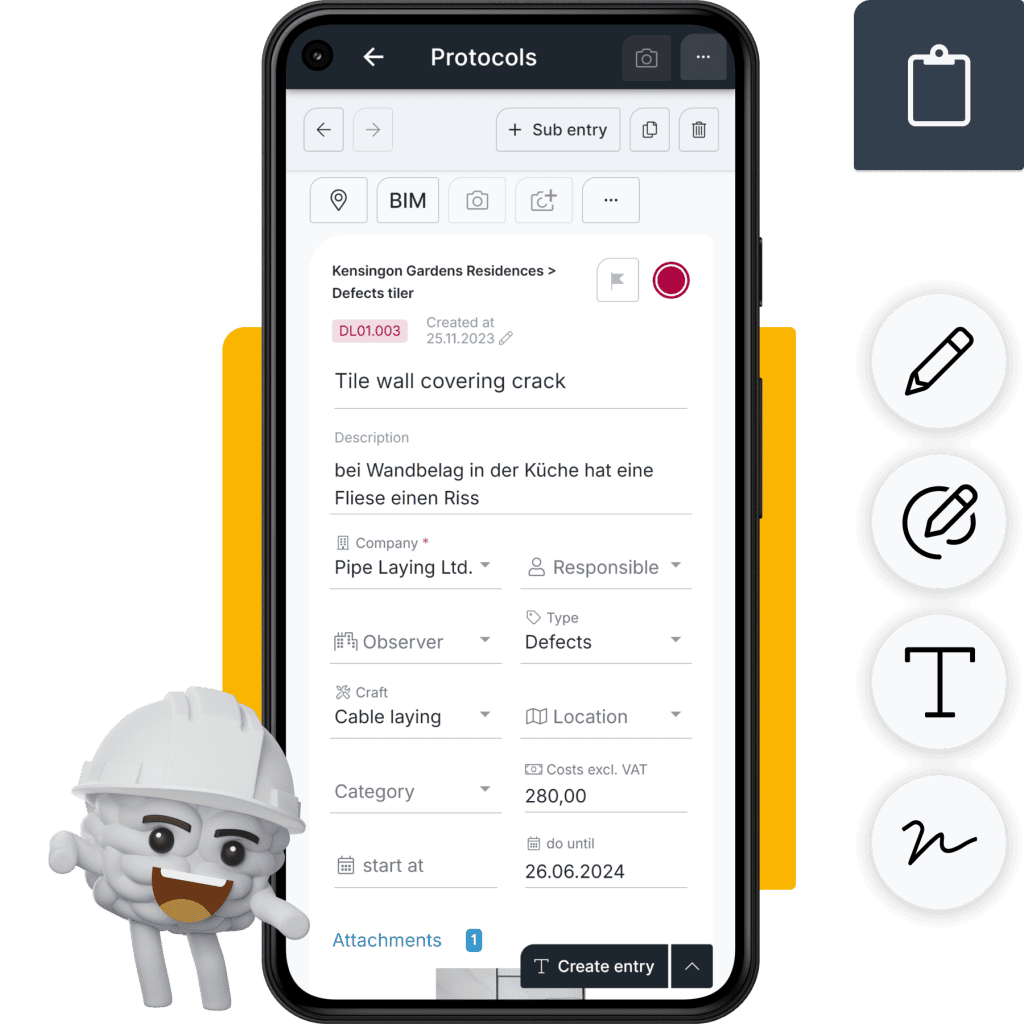 Construction inspection software Header