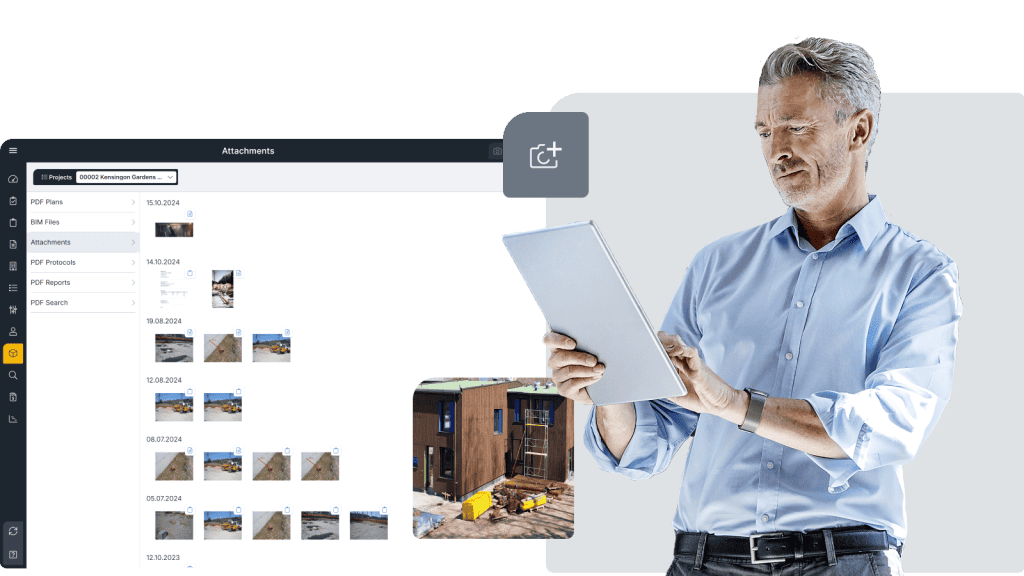 Construction photo documentation software - Screen 1