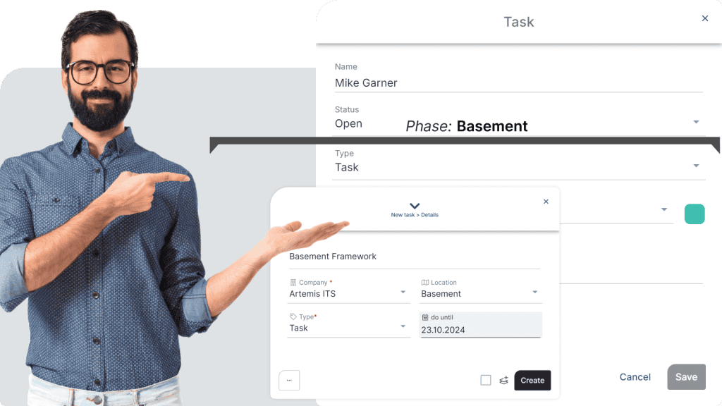 Construction scheduling software - Screen 2