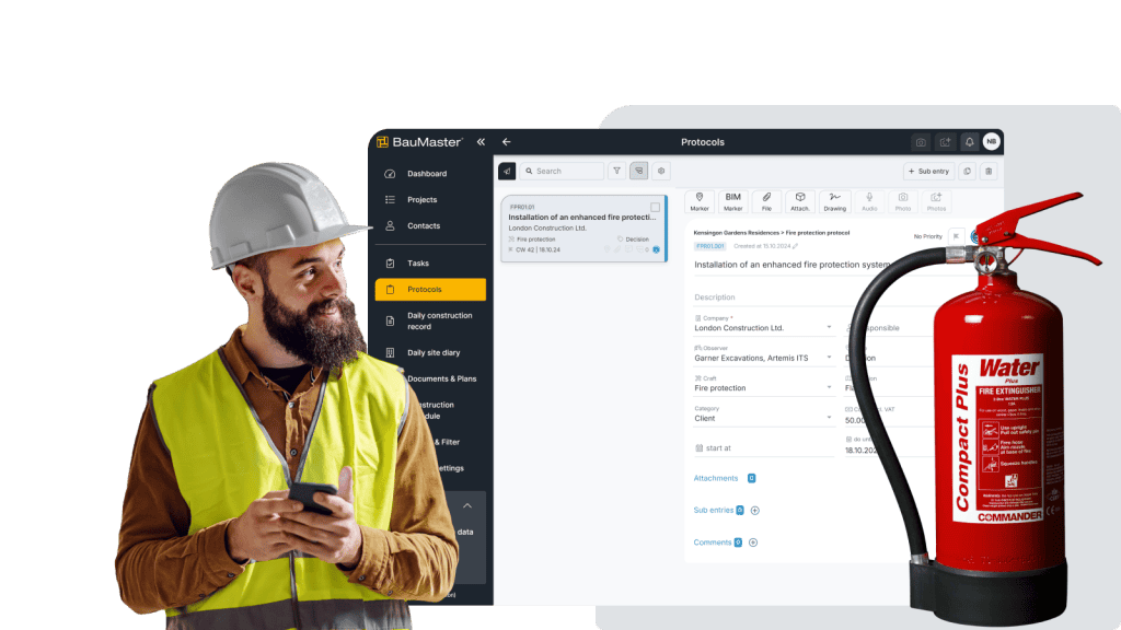 Fire safety software - Screen 2