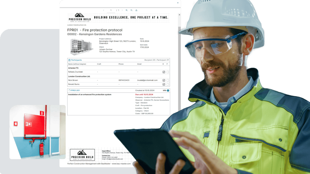 Fire safety software - Screen 3