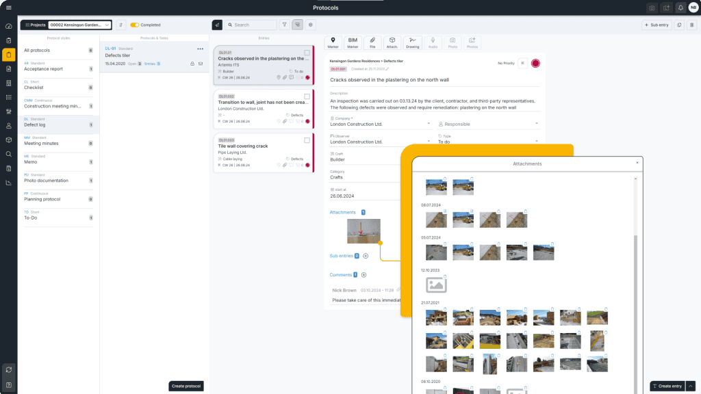 General Contractor Software Screen 1