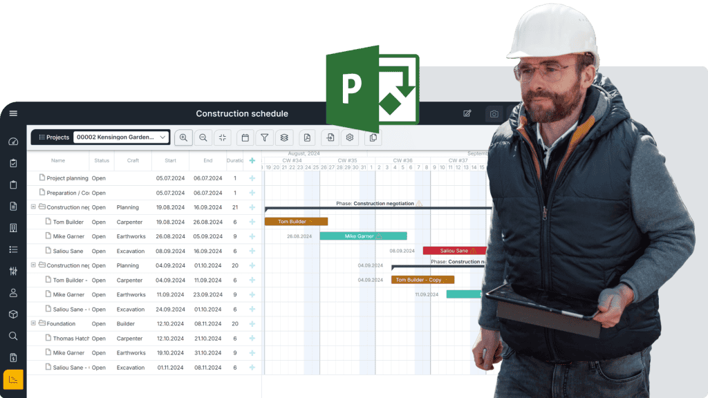 Integrated construction management software - Screen 1