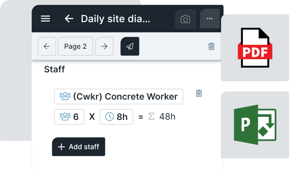 Integrated construction management software - Screen 3