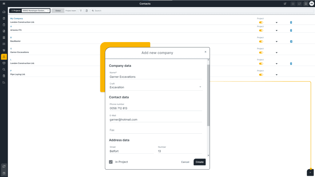 Property Development Software Screen 3